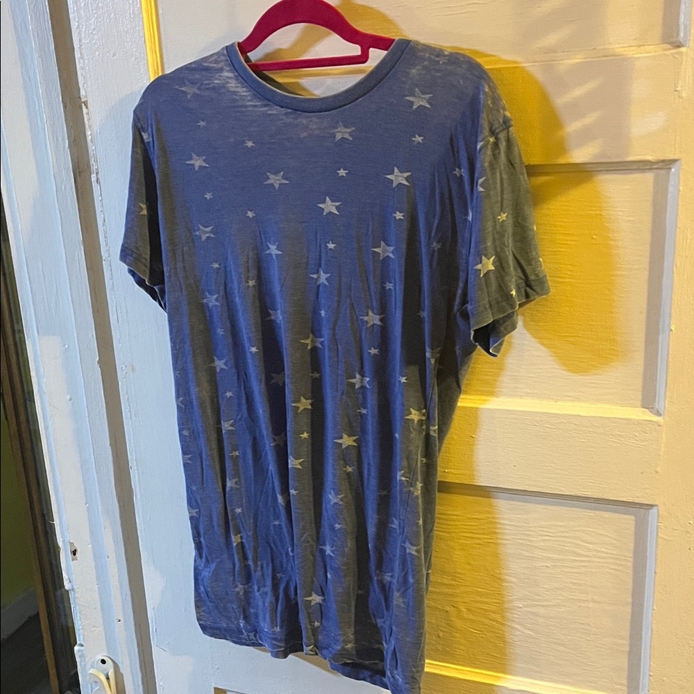 Blue Star Pattern Men's Shirt